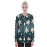 Snowflakes Winter Snow Womens Long Sleeve Shirt
