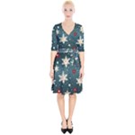 Snowflakes Winter Snow Wrap Up Cocktail Dress