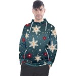 Snowflakes Winter Snow Men s Pullover Hoodie