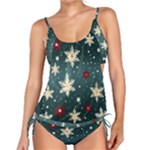 Snowflakes Winter Snow Tankini Set