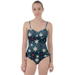 Snowflakes Winter Snow Sweetheart Tankini Set