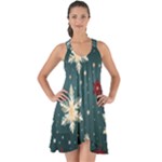 Snowflakes Winter Snow Show Some Back Chiffon Dress