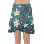 Snowflakes Winter Snow Wrap Front Skirt