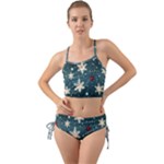Snowflakes Winter Snow Mini Tank Bikini Set
