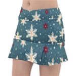 Snowflakes Winter Snow Classic Tennis Skirt