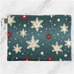 Snowflakes Winter Snow Canvas Cosmetic Bag (XXL)