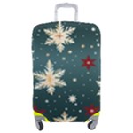 Snowflakes Winter Snow Luggage Cover (Medium)