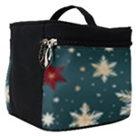 Snowflakes Winter Snow Make Up Travel Bag (Small)