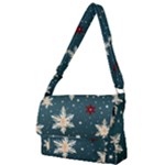 Snowflakes Winter Snow Full Print Messenger Bag (S)