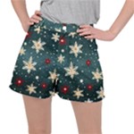Snowflakes Winter Snow Women s Ripstop Shorts