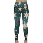Snowflakes Winter Snow Lightweight Velour Classic Yoga Leggings