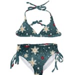 Snowflakes Winter Snow Kids  Classic Bikini Set