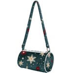 Snowflakes Winter Snow Mini Cylinder Bag