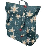 Snowflakes Winter Snow Buckle Up Backpack