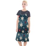 Snowflakes Winter Snow Camis Fishtail Dress