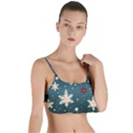 Snowflakes Winter Snow Layered Top Bikini Top 