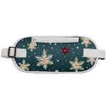 Snowflakes Winter Snow Rounded Waist Pouch