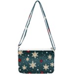 Snowflakes Winter Snow Double Gusset Crossbody Bag