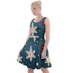 Snowflakes Winter Snow Knee Length Skater Dress