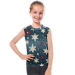 Snowflakes Winter Snow Kids  Mesh Tank Top