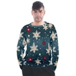 Snowflakes Winter Snow Men s Long Sleeve Raglan T-Shirt