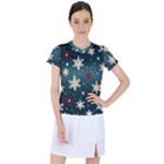 Snowflakes Winter Snow Women s Sports Top