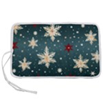Snowflakes Winter Snow Pen Storage Case (S)