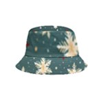 Snowflakes Winter Snow Inside Out Bucket Hat (Kids)