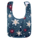 Snowflakes Winter Snow Baby Bib