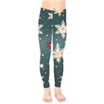 Snowflakes Winter Snow Kids  Classic Winter Leggings