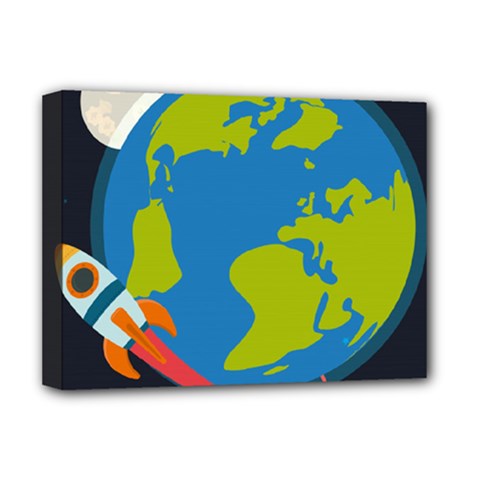 Spaceship Design Deluxe Canvas 16  x 12  (Stretched)  from ArtsNow.com