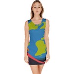 Spaceship Design Bodycon Dress