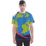 Spaceship Design Men s Sport Mesh T-Shirt