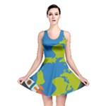 Spaceship Design Reversible Skater Dress