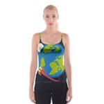 Spaceship Design Spaghetti Strap Top
