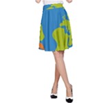 Spaceship Design A-Line Skirt