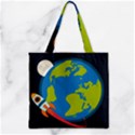 Zipper Grocery Tote Bag 