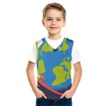 Spaceship Design Kids  Basketball Tank Top