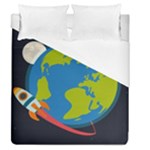 Spaceship Design Duvet Cover (Queen Size)