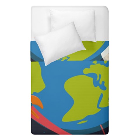 Spaceship Design Duvet Cover Double Side (Single Size) from ArtsNow.com