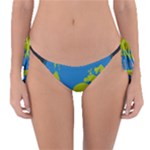Spaceship Design Reversible Bikini Bottoms