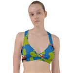 Spaceship Design Sweetheart Sports Bra