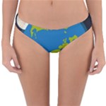 Spaceship Design Reversible Hipster Bikini Bottoms