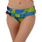 Spaceship Design Frill Bikini Bottoms