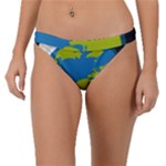 Spaceship Design Band Bikini Bottoms