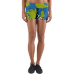 Spaceship Design Yoga Shorts