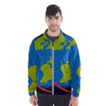 Spaceship Design Men s Windbreaker