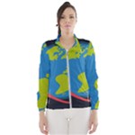 Spaceship Design Women s Windbreaker