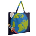 Zipper Large Tote Bag 