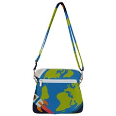 Zipper Messenger Bag 